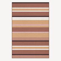 Easy Clean Rug Vintage Stripes Pet Friendly Runner Rug