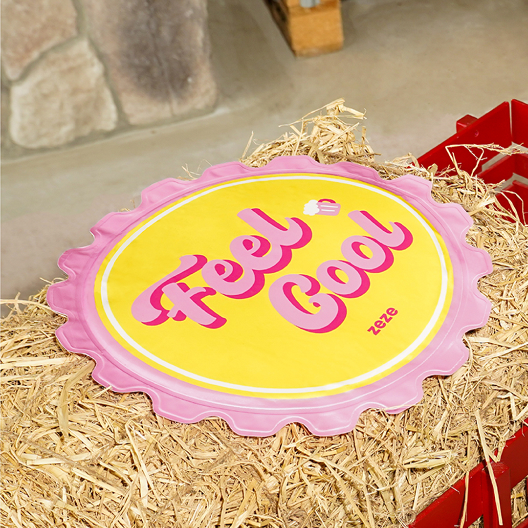 Cooling Vintage Bottle Cap Pet Mat